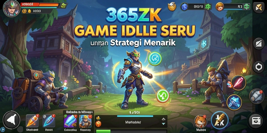 Tampilan utama gameplay 365ZK yang menampilkan karakter dan sumber daya.