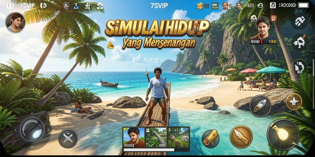 Gameplay menarik dalam simulasi kehidupan 7SVIP.