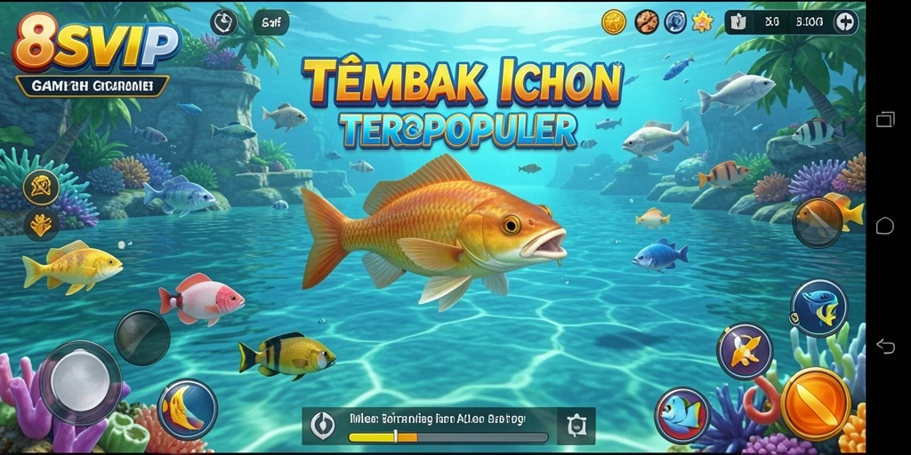 Tampilan menarik gameplay Tembak Ikan 8SVIP