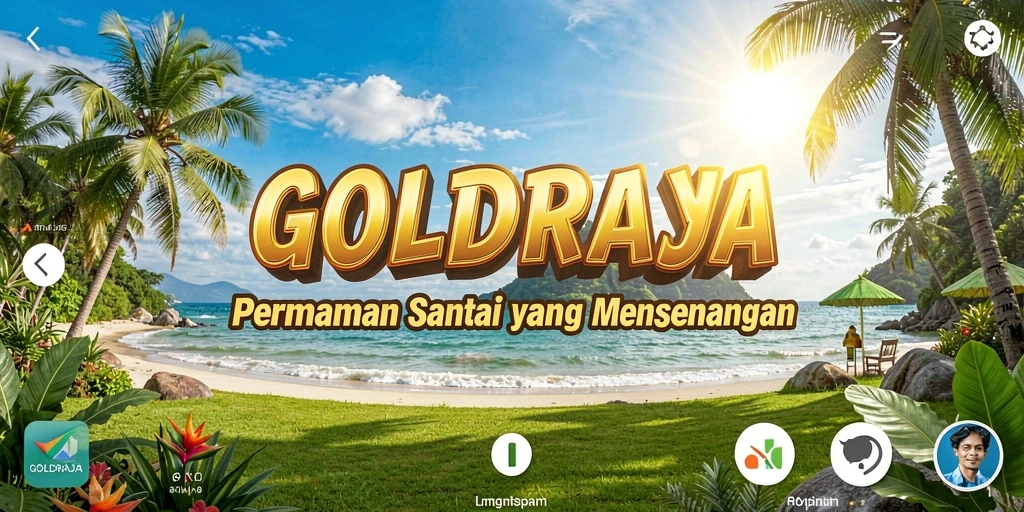 Gameplay GOLDRAJA yang penuh warna dan menyenangkan.