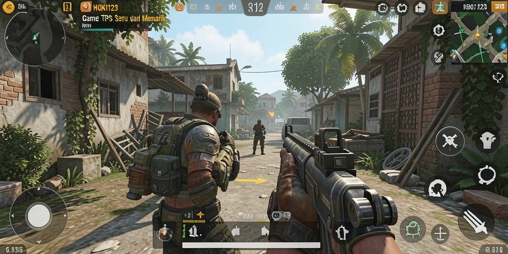 Tampilan gameplay menarik dari HOKI123 dengan aksi TPS yang mendebarkan.