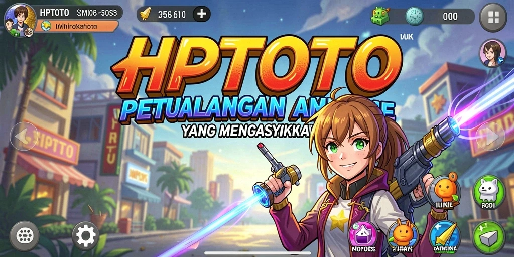 Tampilan menarik dari gameplay HPTOTO dengan karakter Anime.