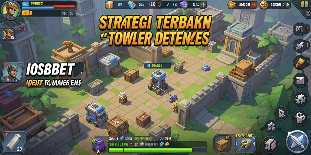 Tampilan gameplay Tower Defense yang mendebarkan di IOSBET.
