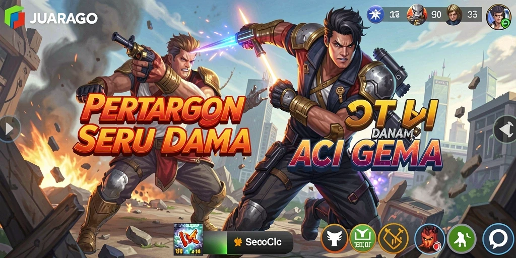 Screenshot JUARAGO menampilkan aksi pertarungan yang mendebarkan dan grafis yang memukau.