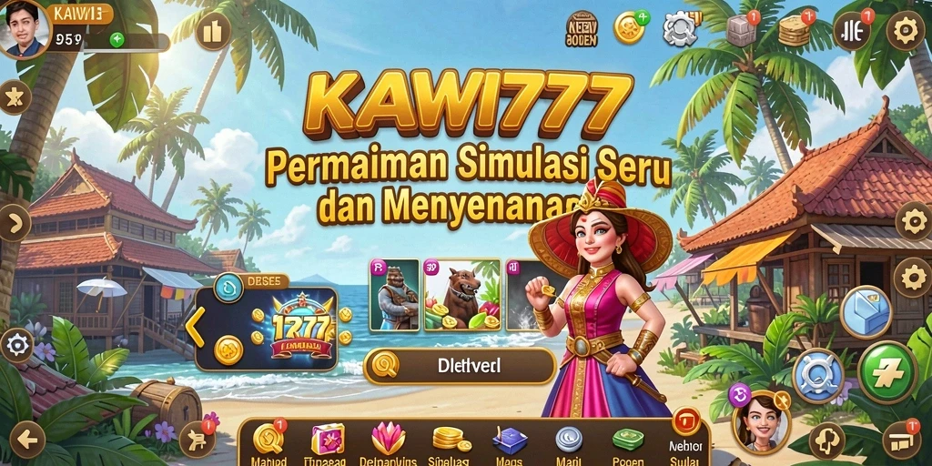 Screenshot gameplay KAWI777 menampilkan dunia simulasi yang menakjubkan.