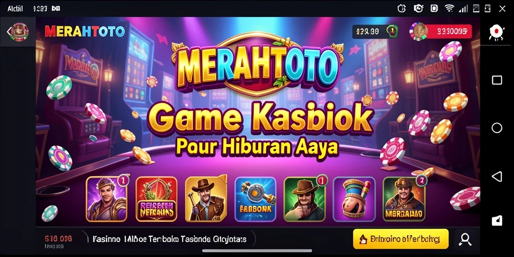 Tampilan gameplay menarik dari MERAHTOTO dengan banyak pilihan permainan Kasino.