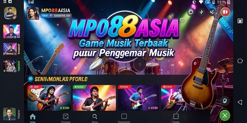Screenshot MPO88ASIA menampilkan pengguna yang menikmati gameplay musik