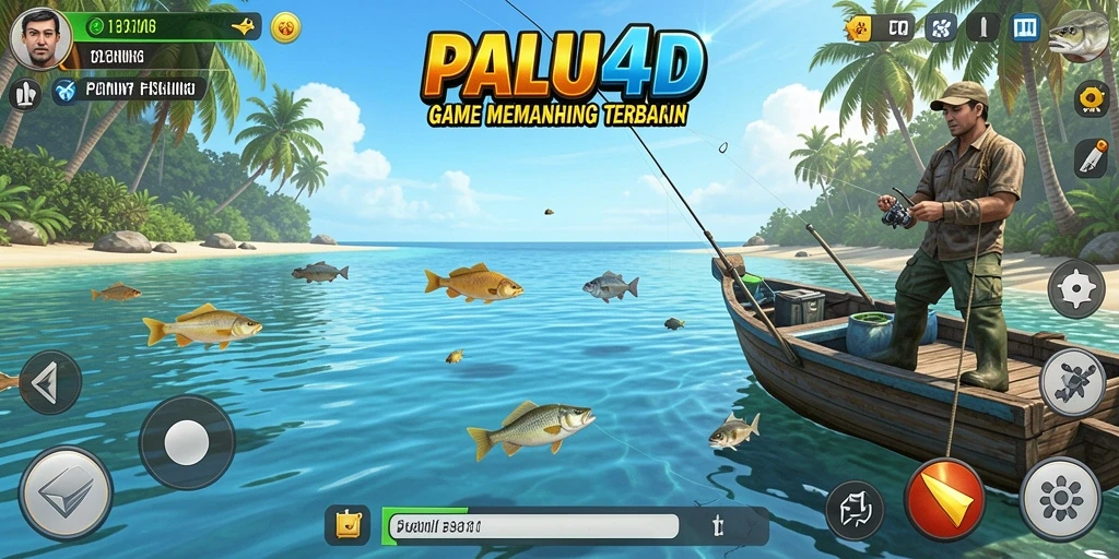 Tampilan gameplay seru saat memancing di PALU4D.