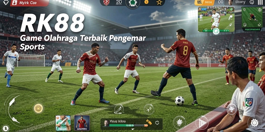 Screenshot RK88 menampilkan gameplay olahraga yang seru dan realistis.