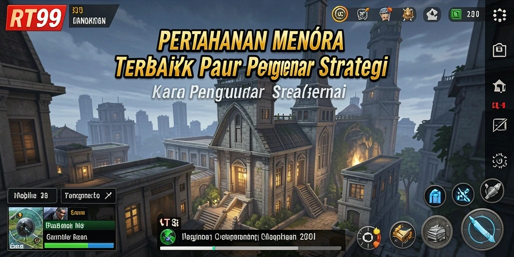 Tampilan gameplay seru dalam game Tower Defense.