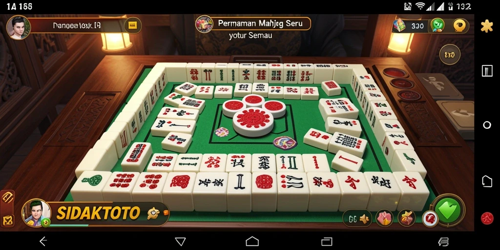Tampilan menarik permainan Mahjong di SIDAKTOTO.